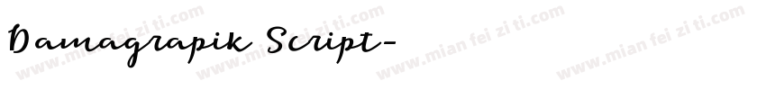 Damagrapik Script字体转换